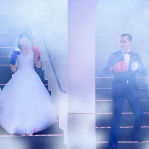 zdjęcie ślubne zabawa