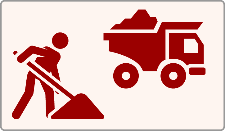 pracownik wydobywa brylanty