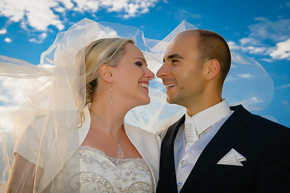 Zdjęcie wykonane w dniu ślubu